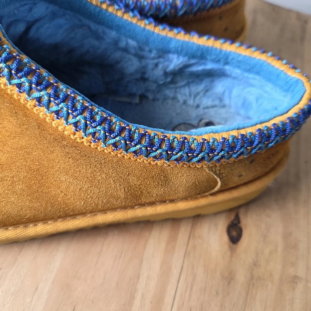 Ugg Tasman Sesame Street Cookie Monster Suede Clog‎ Mule.slop On Womens Sz 6